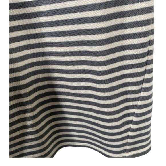Topshop Gray Cream Striped Mini Shift Dress Women’s 6 - Picture 5 of 11